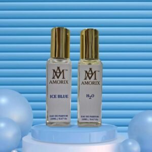 AMORIX ICE BLUE , H20 PERFUME 40ML COMBO