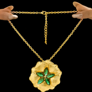 Anti-Tarnish Emerald Necklace